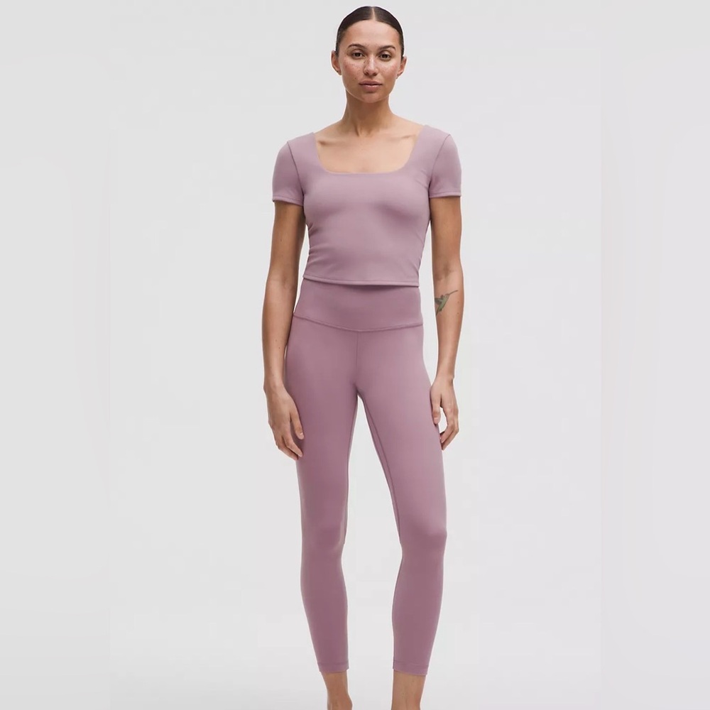 Lululemon Wunder Under Square Neck Tank 8 Lavender Lux